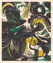 Genesis II (Schopfungsgeschichte II), 1914. Creator: Franz Marc