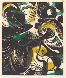 Genesis II (Schopfungsgeschichte II), 1914. Creator: Franz Marc
