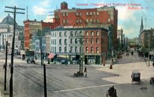 Genesse, Chippewa and Washington Streets, Buffalo, New York, USA, c1910