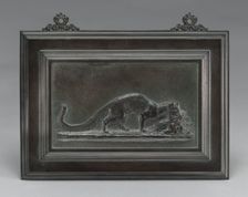Genet Carrying off a Bird, model 1831, cast by 1874. Creator: Antoine-Louis Barye