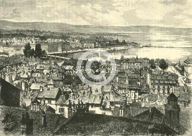 'Geneva, Looking Towards The Lake', 1890.   Creator: Unknown.