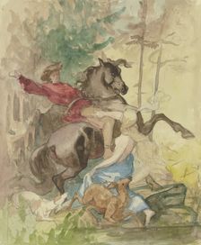 Genevieve, mid-19th century. Creator: Rudolf Friedrich August Henneberg