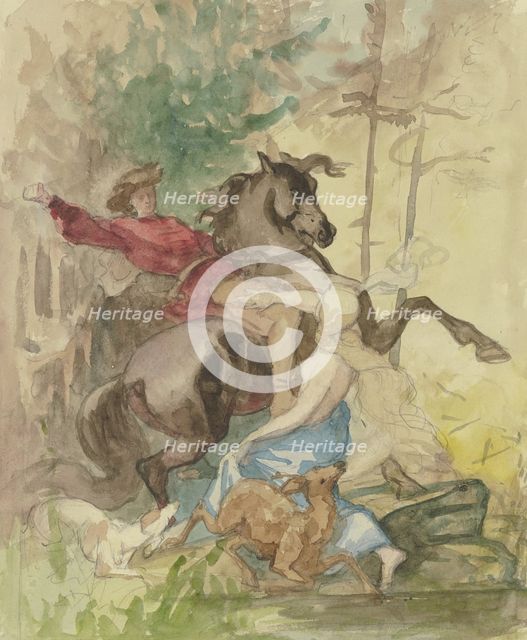 Genevieve, mid-19th century. Creator: Rudolf Friedrich August Henneberg.