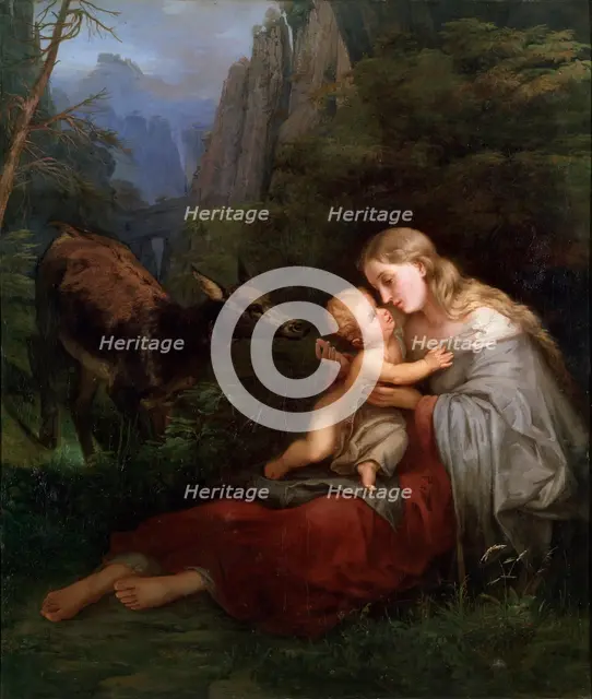'Genevieve of Brabant', 19th century. Artist: Wilhelm Friedrich Herbig
