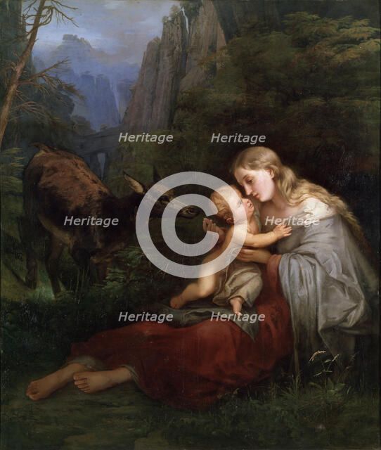 'Genevieve of Brabant', 19th century. Artist: Wilhelm Friedrich Herbig