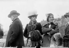 Genevieve Clark with Champ Clark And Mrs. Clark, 1911. Creator: Harris & Ewing