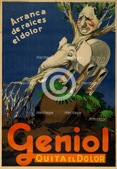 Geniol, 1930. Creator: Mauzan, Luciano Achille (1883-1952).