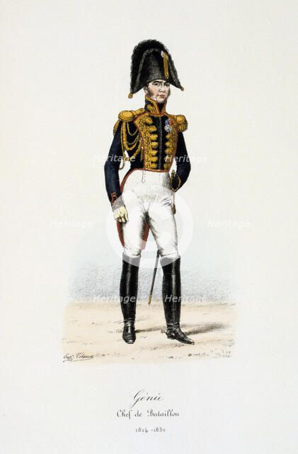 'Génie, Chef de Bataillon', 1814-30. Artist: Eugene Titeux