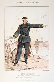 Genie Auxiliaire Siege of Paris, Franco-Prussian War, 1870-1871. Artist: Anon