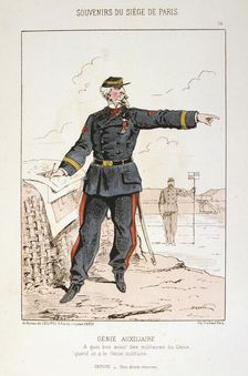 Genie Auxiliaire Siege of Paris, Franco-Prussian War, 1870-1871. Artist: Anon