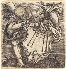 Genii with Altdorfer's Schram, c. 1520. Creator: Albrecht Altdorfer