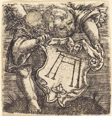 Genii with Altdorfer's Schram, c. 1520. Creator: Albrecht Altdorfer