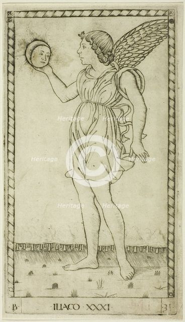 Genius of the Sun, plate 31 from Genii and Virtues, c.1465. Creator: Unknown.