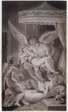 Genius Bearing the Soul Aloft c1780-1848. Artist: Edward Francis Burney