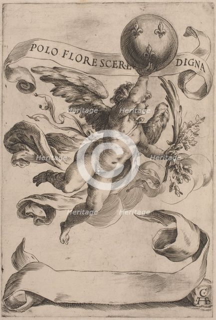 Genius with the Medici Coat-of-Arms, 1605. Creator: Cherubino Alberti.