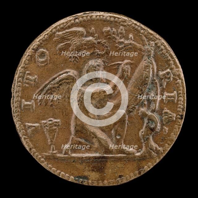 Genius Writing on a Shield [reverse]. Creator: Giovanni Maria Pomedelli.