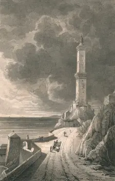 Genoa. Light House 1818. Creator: Charles Askey