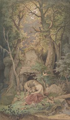Genoveva, 1820-84. Creator: Ludwig Richter