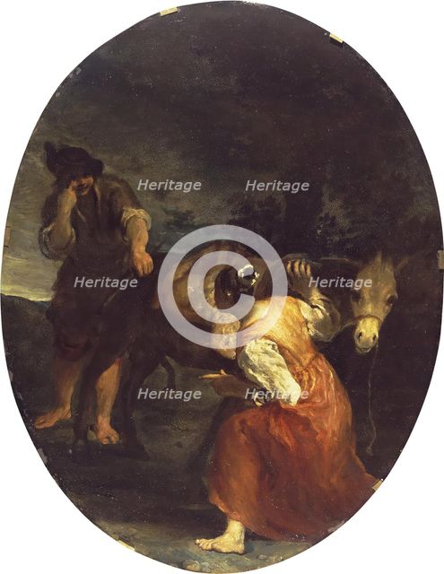 Genre Scene: Shepherd and Shepherdess, 1730. Creator: Giuseppe Maria Crespi.