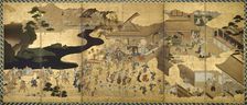 Genre Scenes (Fuzoku byobu), About 1640. Creator: Unknown
