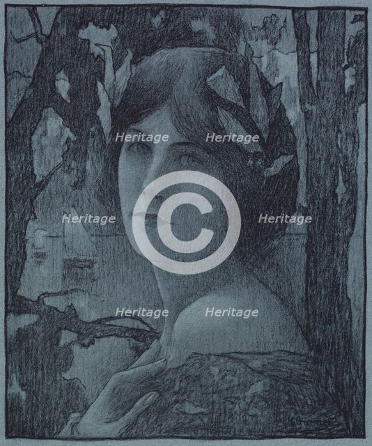 Gentlel Night (Nuit douce), 1899. Creator: Henri-Jules Guinier (French, 1867-1927).