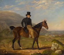 Gentleman on horseback 1843. Creator: James Flewitt Mullock
