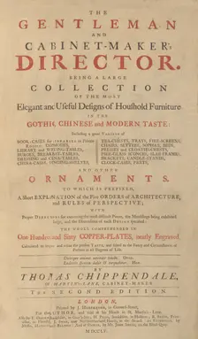 Gentleman and Cabinet-Maker's Director, 1755. Creators: Matthew Darly, Johann Sebastian Muller, Tobias Müller, Joseph Champion