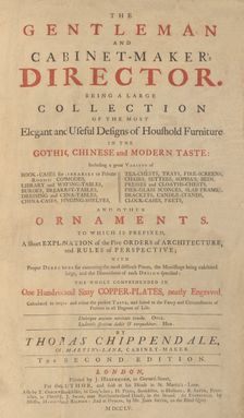 Gentleman and Cabinet-Maker's Director, 1755. Creators: Matthew Darly, Johann Sebastian Muller, Tobias Müller, Joseph Champion