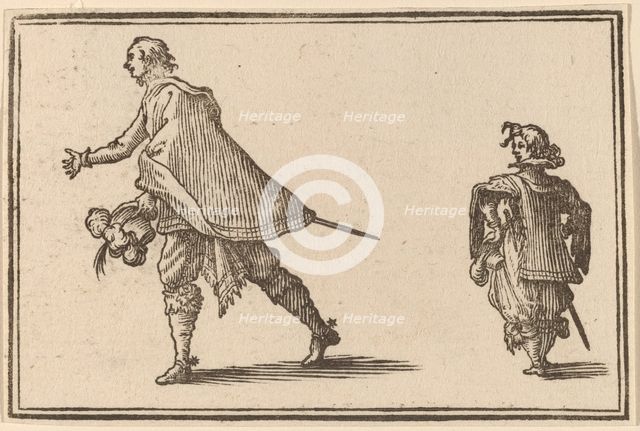 Gentleman and His Page, 1621. Creator: Edouard Eckman.