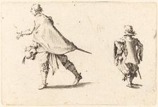 Gentleman and His Page, c. 1622. Creator: Jacques Callot