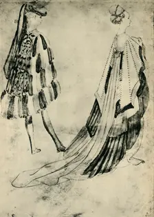 Gentleman and Lady in Court Costume, c1420-1455, (1943). Creator: Pisanello