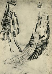 Gentleman and Lady in Court Costume, c1420-1455, (1943). Creator: Pisanello