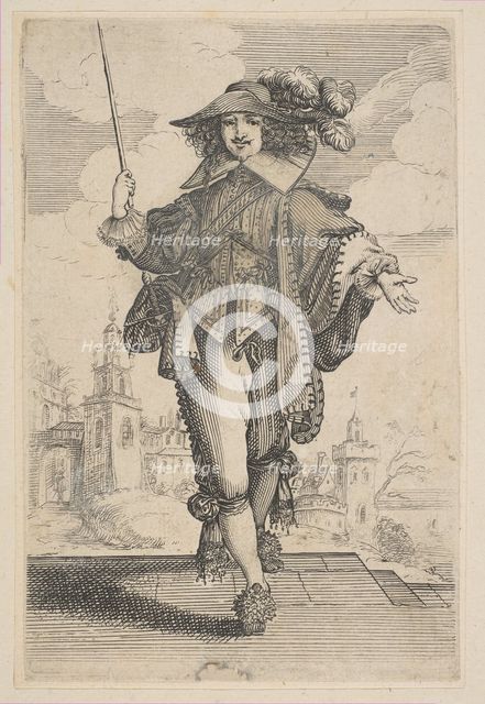 Gentleman Holding a Crop, 1629. Creator: Unknown.