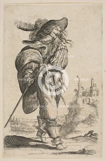 Gentleman Holding a Sword, 1629. Creator: Unknown.