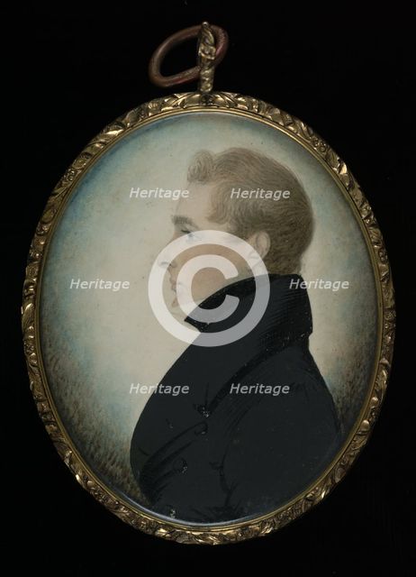 Gentleman in a Black Coat, ca. 1835. Creator: Unknown.