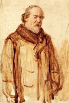 Gentleman In Fur Coat, c1890s. Creator: George Reid