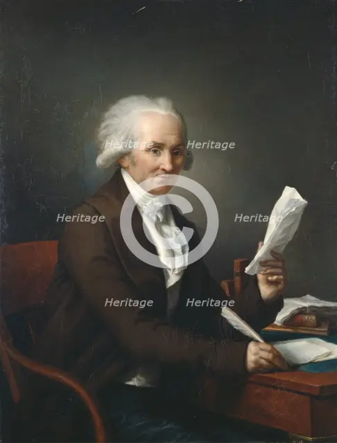 Gentleman in his Study, late 18th or early 19th century. Creator: Francois-Andre Vincent.