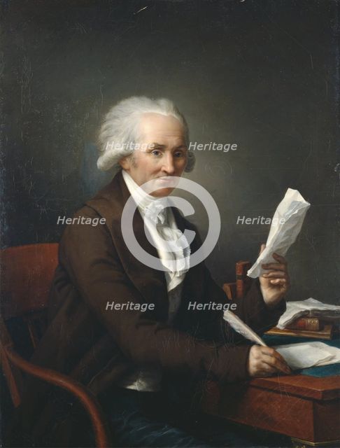 Gentleman in his Study, late 18th or early 19th century. Creator: Francois-Andre Vincent.