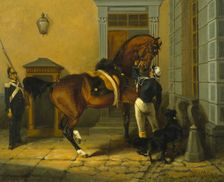 Gentleman, the Favourite Horse of King Carl XV of Sweden, 1854. Creator: Johann Georg Arsenius