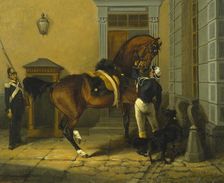 Gentleman, the Favourite Horse of King Carl XV of Sweden, 1854. Creator: Johann Georg Arsenius