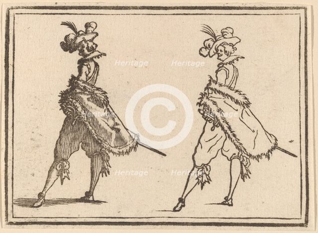 Gentleman Viewed from the Side, 1621. Creator: Edouard Eckman.