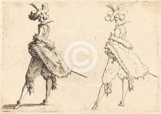 Gentleman Viewed from the Side, c. 1617. Creator: Jacques Callot.