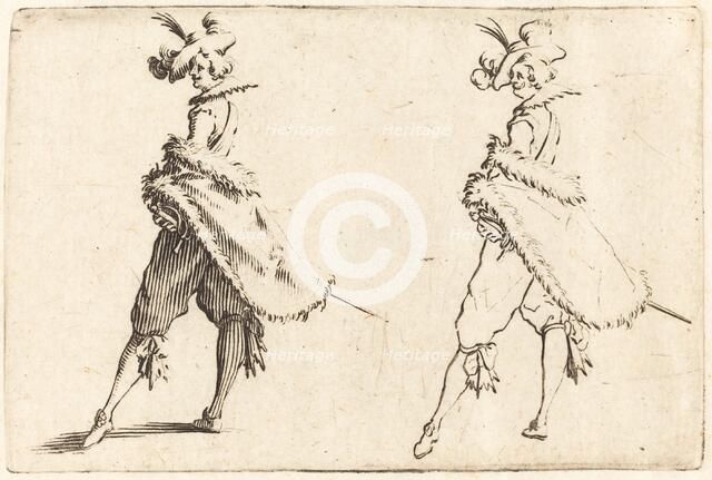 Gentleman Viewed from the Side, c. 1622. Creator: Jacques Callot.