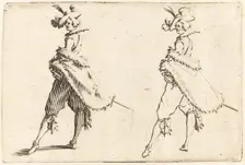 Gentleman Viewed from the Side, c. 1622. Creator: Jacques Callot