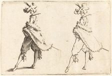 Gentleman Viewed from the Side, c. 1622. Creator: Jacques Callot