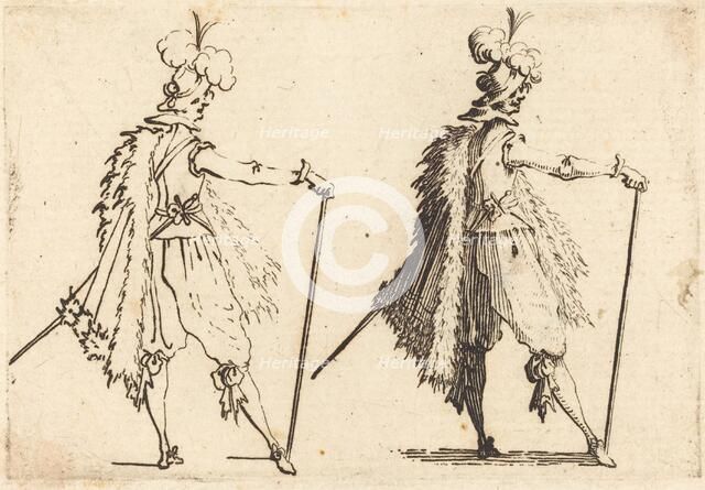 Gentleman with Cane, c. 1617. Creator: Jacques Callot.