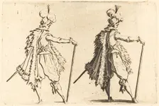 Gentleman with Cane, c. 1622. Creator: Jacques Callot
