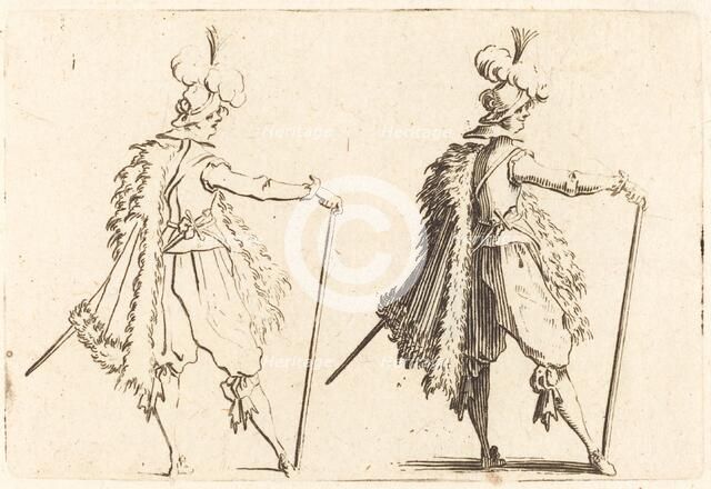 Gentleman with Cane, c. 1622. Creator: Jacques Callot.