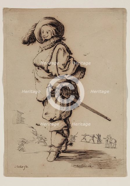 Gentleman with a Fur Plastron, c1800. Creator: Unknown.