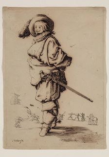 Gentleman with a Fur Plastron, c1800. Creator: Unknown